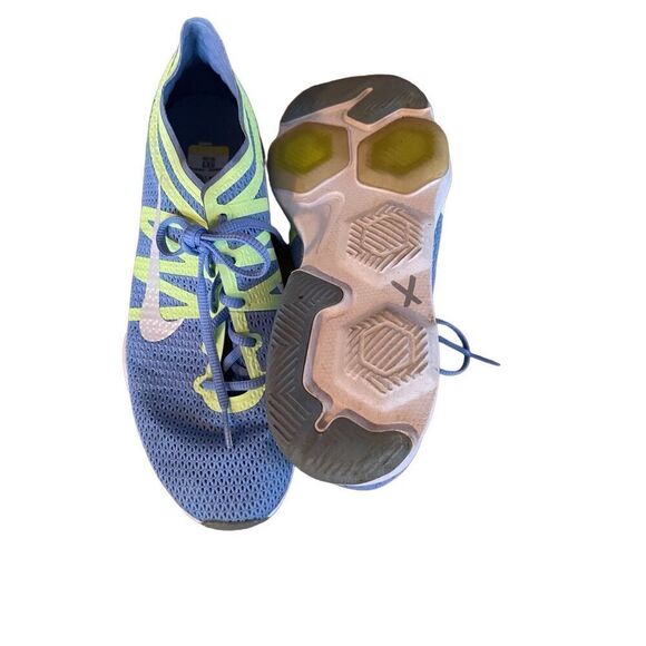 Nike Womens Blue Herringbone Lace Up Air Zoom Fit 2 Training Shoe Size 8 - Picture 2 of 8